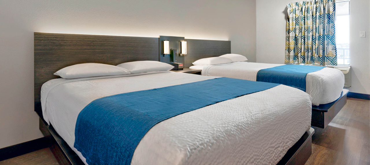 Motel 6 new modern double bed